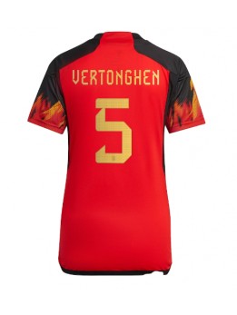 Ženski Nogometna dresi replika Belgija Jan Vertonghen #5 Domači SP 2022 Kratek rokav